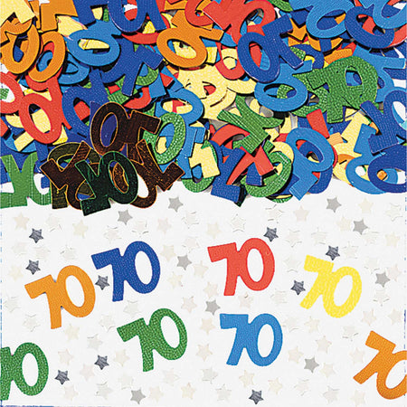 70th Birthday Age Confetti - 14g