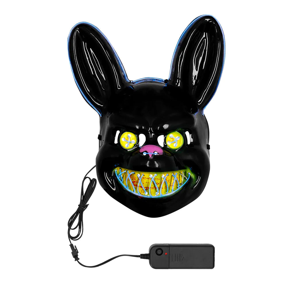 LED Light-Up Killer Rabbit Halloween Mask