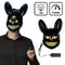 LED Light-Up Killer Rabbit Halloween Mask