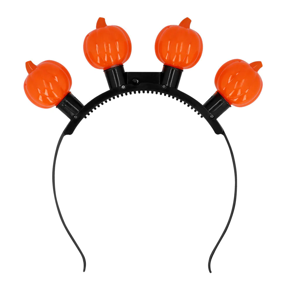 LED Light-Up Pumpkin Tiara Headband