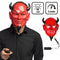 LED Light-Up Devil Halloween Mask