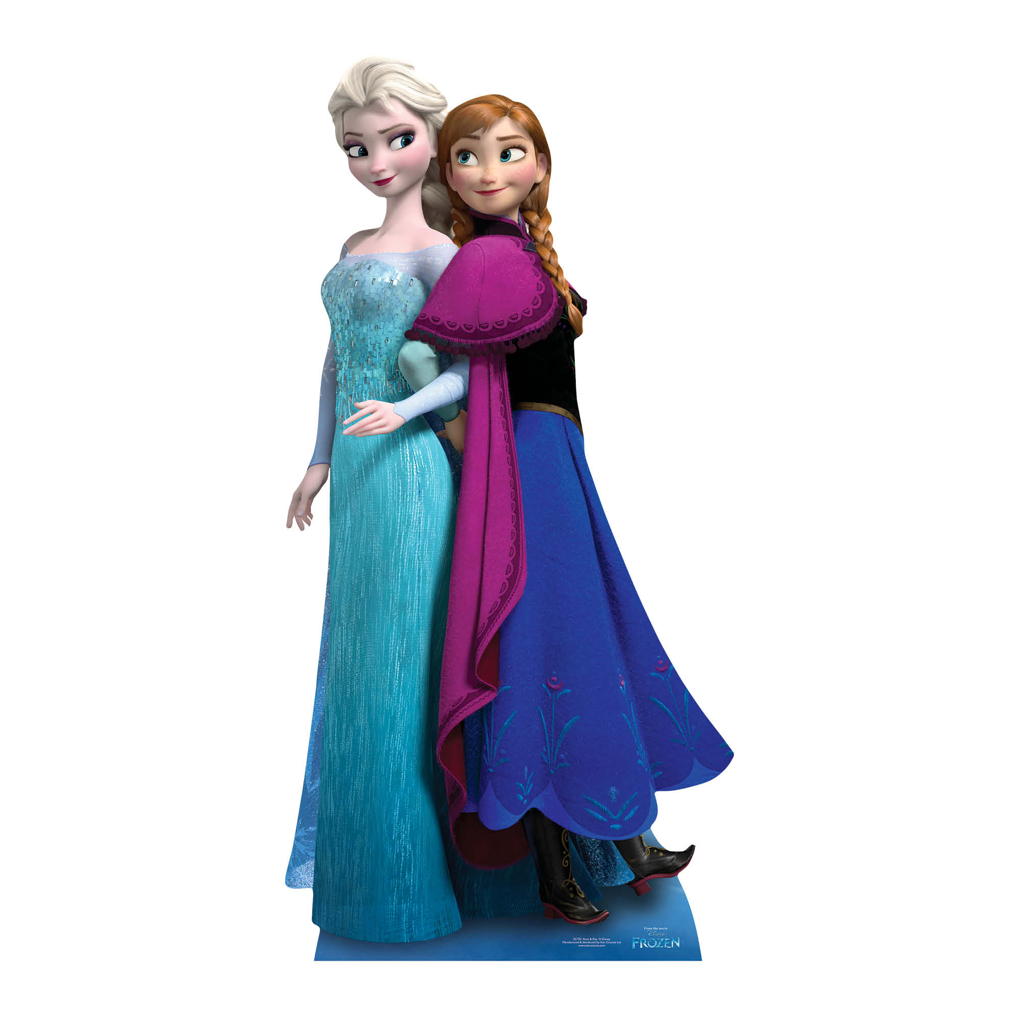 Anna & Elsa (Frozen) Lifesize Cardboard Cutout - 1.62m