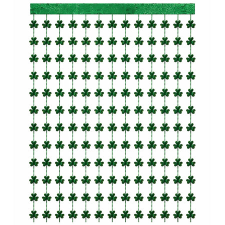 Shamrock String Foil Backdrop Decoration - 2m x 1m