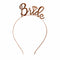 Bride Rose Gold Headband
