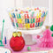 Vibrant Christmas Plastic Serving Bowl - 25cm