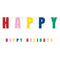 Vibrant Christmas Happy Holidays Felt Garland Decoration - 2.4m