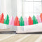Vibrant Christmas Tree Shaped Tissue Garland - 3.7m