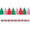Vibrant Christmas Tree Shaped Tissue Garland - 3.7m