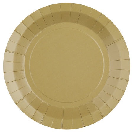 Natural Kraft Brown Paper Plates - 22.5cm - Pack of 10