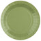 Olive Sage Green Paper Plates - 22.5cm - Pack of 10