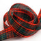 Red and Green Tartan Ribbon - 25mm - 15m Roll