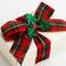 Red and Green Tartan Ribbon - 25mm - 15m Roll