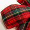 Red and Green Tartan Ribbon - 25mm - 15m Roll