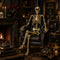 Giant Gold Skeleton Prop Decoration – 160cm