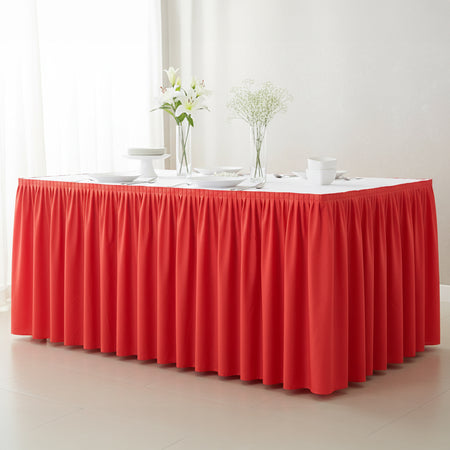 Red Table Skirting – 70cm x 4.2m