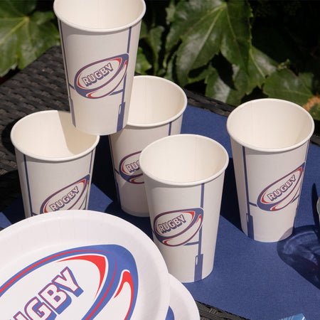 Rugby Large Paper Cups - 532ml - Pack of 10