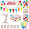 7th Birthday Rainbow Balloons Decoration Pack