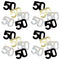 Birthday Glitz Black, Gold & Silver 50th Confetti - 14g