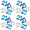Birthday Glitz Blue 21st Confetti - 14g