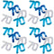 Birthday Glitz Blue 70th Confetti - 14g