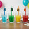 Harry Potter Houses Paper Straws with Badges - Pack of 8