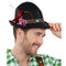 Oktoberest Dirndl Trenker Hat With Feathers and Flowers