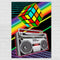 80's Puzzle Cube Poster Decoration - A3