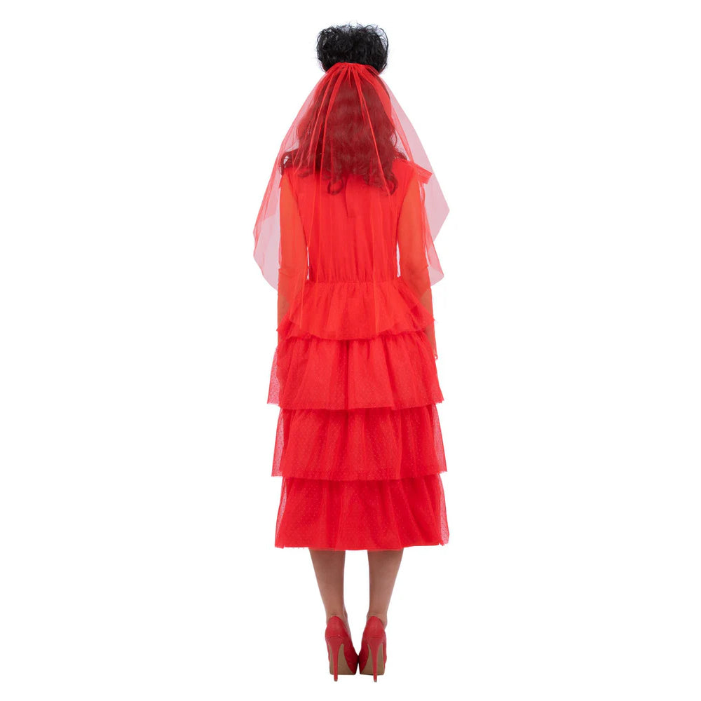 Beetlejuice Lydia Deetz Red Bride Costume