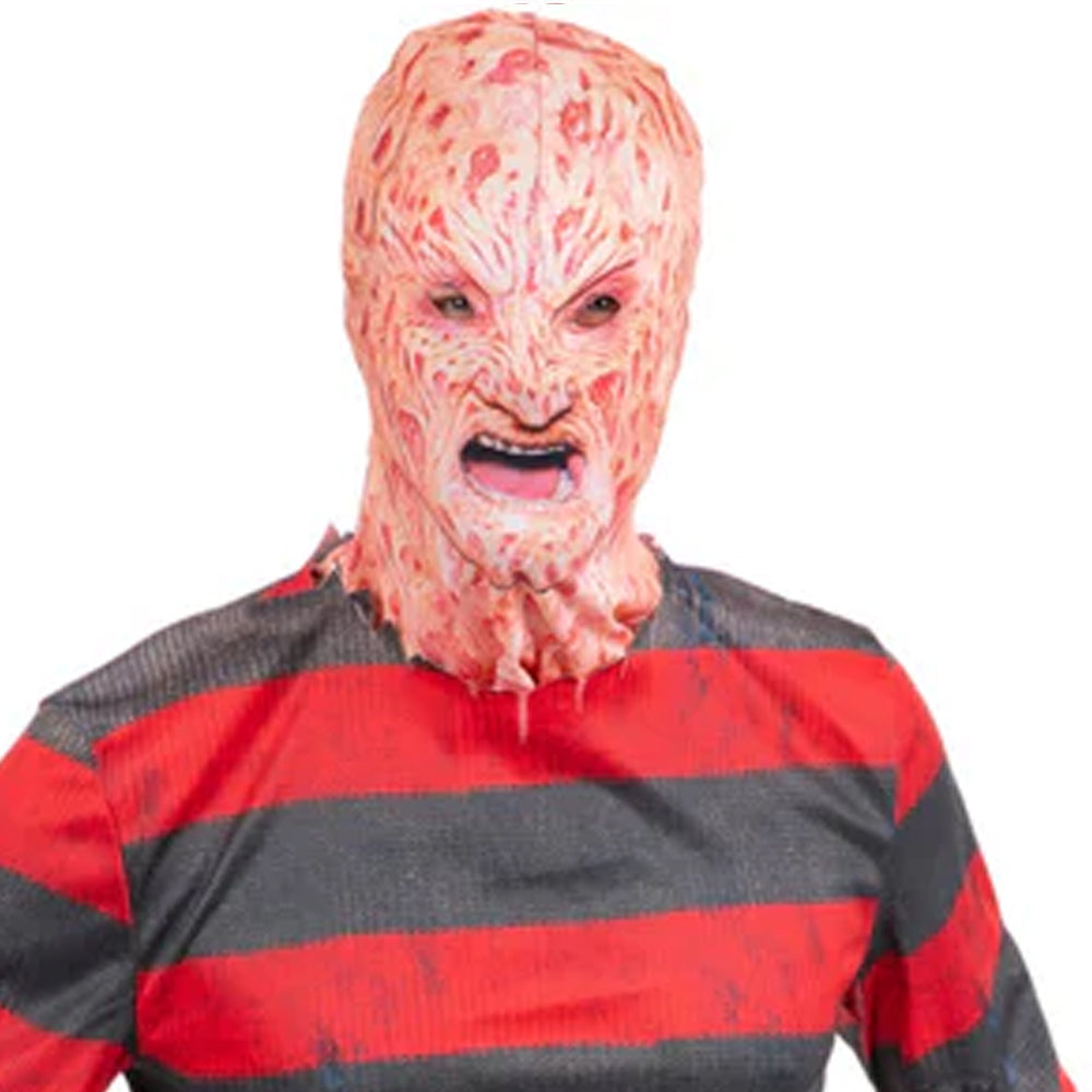 Nightmare On Elm Street Freddy Krueger Costume Set - T-Shirt & Mask