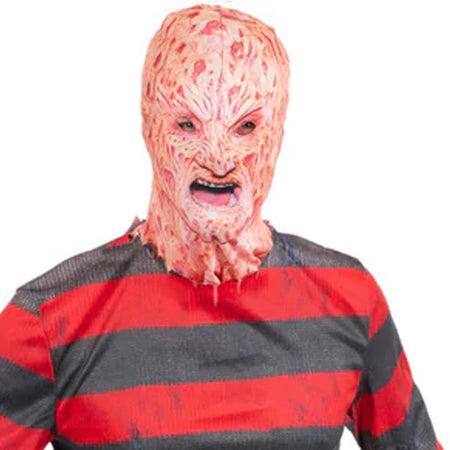 Nightmare On Elm Street Freddy Krueger Costume Set - T-Shirt & Mask