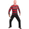 Nightmare On Elm Street Freddy Krueger Costume Set - T-Shirt & Mask