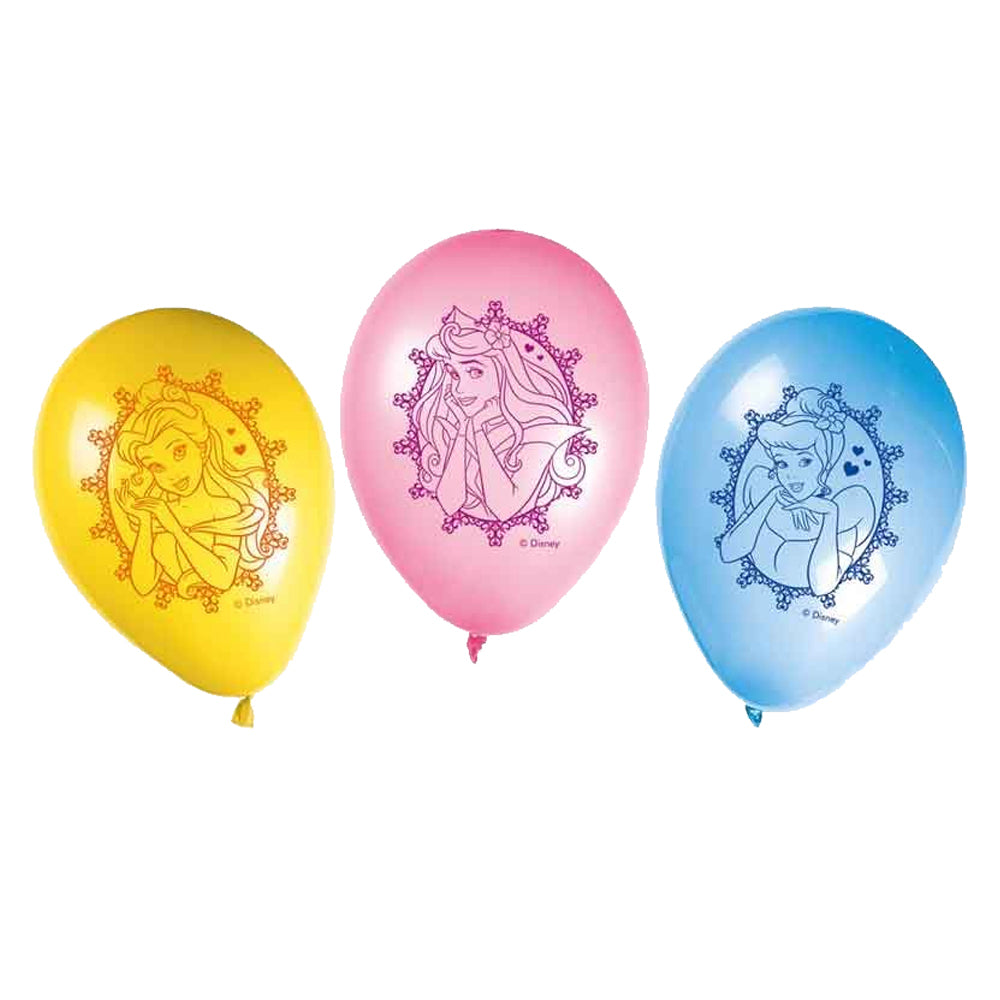 Disney Princess Latex Balloons - 11" - Pack of 8