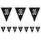 Birthday Glitz Black & Silver 30th Flag Bunting - 2.7m