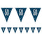 Birthday Glitz Blue 50th Flag Bunting - 2.7m