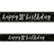 Birthday Glitz Black & Silver Happy 30th Birthday Foil Banner - 2.7m
