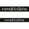 Birthday Glitz Black & Silver Happy 50th Birthday Foil Banner - 2.7m