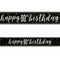 Birthday Glitz Black & Silver Happy 90th Birthday Foil Banner - 2.7m