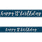 Birthday Glitz Blue Happy 13th Birthday Foil Banner - 2.7m