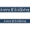 Birthday Glitz Blue Happy 18th Birthday Foil Banner - 2.7m