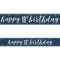 Birthday Glitz Blue Happy 18th Birthday Foil Banner - 2.7m