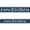 Birthday Glitz Blue Happy 70th Birthday Foil Banner - 2.7m