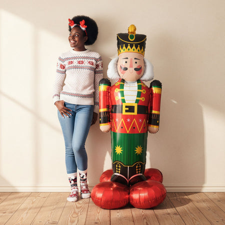 Nutcracker Large Foil Sitting Balloon - 61