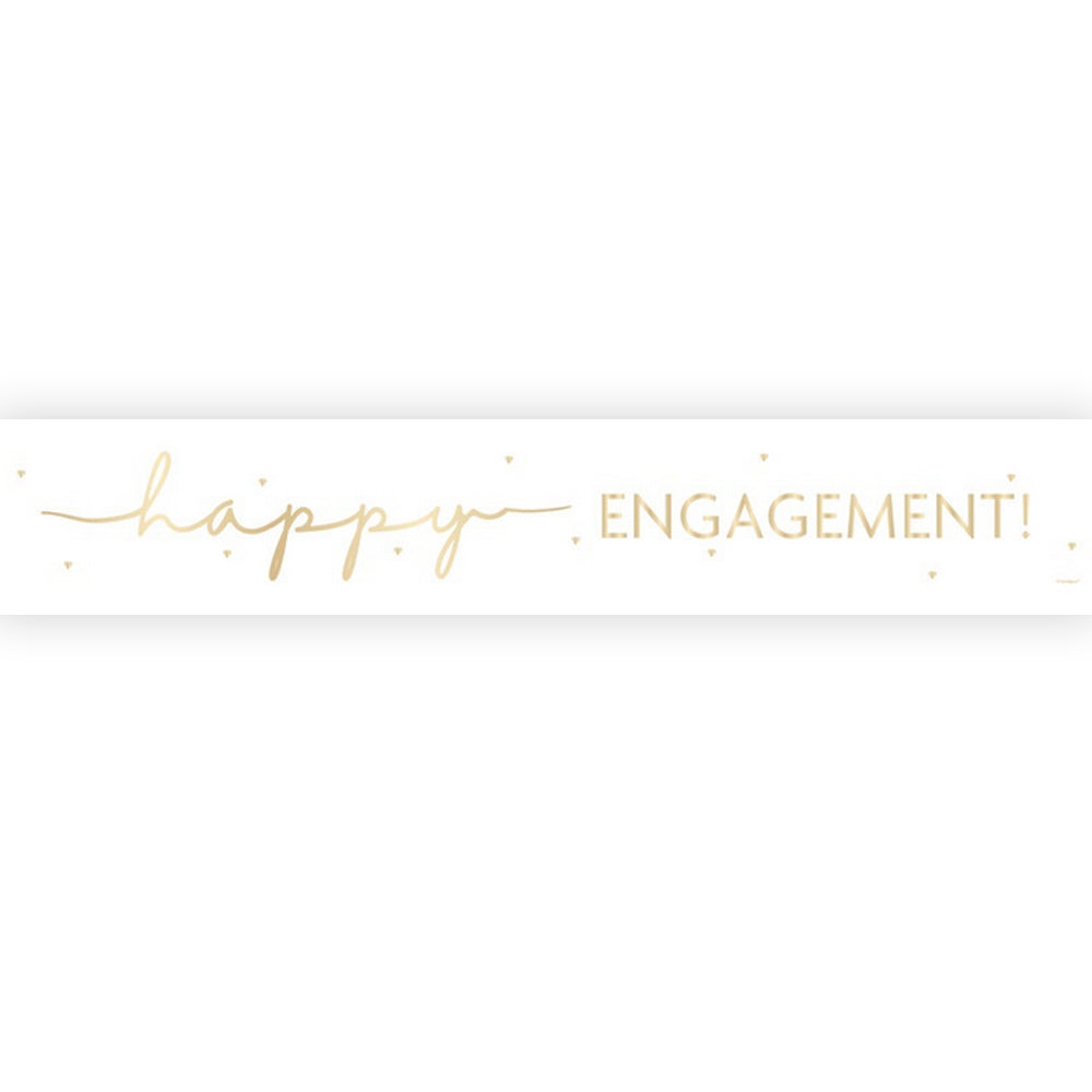 Happy Engagement Foil Banner - 2.7m
