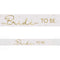 White and Gold Bride To Be Foil Banner - 2.7m