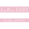 Pink Hello Baby Foil Banner - 2.7m