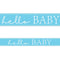 Blue Hello Baby Foil Banner - 2.7m