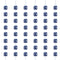 Birthday Glitz Blue 60th Hanging Decorations - 1.52m - Pack of 6