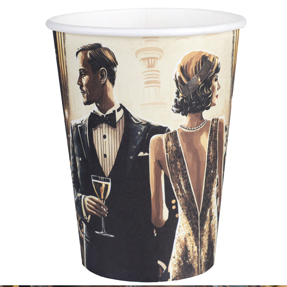 1920's Gatsby Paper Cups - Pack of 10