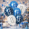 Birthday Glitz Blue 13th Pearlised Latex Balloons - Pack of 6