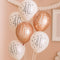 Birthday Glitz Rose Gold 40th Pearlised Latex Balloons - 12